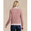 imageGRACE KARIN Cardigan Sweaters for Women Lightweight Long Sleeve Button up Sweater 2025 Color Block Jacket with PocketsPink