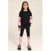 imageGRACE KARIN Girls Clothes Sweatshirt for Teen Girls Fashion Outfits Sweapants Leggings Tracksuit Clothing Set Size 514Black