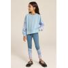 imageGRACE KARIN Girls Clothes Sweatshirt for Teen Girls Fashion Outfits Sweapants Leggings Tracksuit Clothing Set Size 514Light Blue