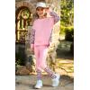 imageGRACE KARIN Girls Clothes Sweatshirt for Teen Girls Fashion Outfits Sweapants Leggings Tracksuit Clothing Set Size 514Pink