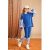 imageGRACE KARIN Girls Clothes Sweatshirt for Teen Girls Fashion Outfits Sweapants Leggings Tracksuit Clothing Set Size 514Royal Blue