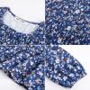 imageGRACE KARIN Girls Fall Long Sleeve Floral Square Neck Smock Tiered Casual Holiday Teen Dress Size 514Blue Orange Floral