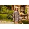 imageGRACE KARIN Girls Fall Long Sleeve Floral Square Neck Smock Tiered Casual Holiday Teen Dress Size 514Brown Floral