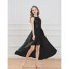 imageGRACE KARIN Girls Halter Neck Sequin Dress 614Y Kids Fancy Formal Party Christmas Sparkly Pageant Birthday DressesBlack