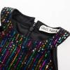 imageGRACE KARIN Girls Halter Neck Sequin Dress 614Y Kids Fancy Formal Party Christmas Sparkly Pageant Birthday DressesBlack Fantasy Color