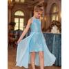 imageGRACE KARIN Girls Halter Neck Sequin Dress 614Y Kids Fancy Formal Party Christmas Sparkly Pageant Birthday DressesBlue