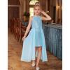 imageGRACE KARIN Girls Halter Neck Sequin Dress 614Y Kids Fancy Formal Party Christmas Sparkly Pageant Birthday DressesBlue