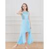 imageGRACE KARIN Girls Halter Neck Sequin Dress 614Y Kids Fancy Formal Party Christmas Sparkly Pageant Birthday DressesBlue