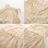 imageGRACE KARIN Girls Halter Neck Sequin Dress 614Y Kids Fancy Formal Party Christmas Sparkly Pageant Birthday DressesGold