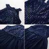 imageGRACE KARIN Girls Halter Neck Sequin Dress 614Y Kids Fancy Formal Party Christmas Sparkly Pageant Birthday DressesNavy Blue