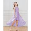 imageGRACE KARIN Girls Halter Neck Sequin Dress 614Y Kids Fancy Formal Party Christmas Sparkly Pageant Birthday DressesPurple