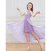 imageGRACE KARIN Girls Halter Neck Sequin Dress 614Y Kids Fancy Formal Party Christmas Sparkly Pageant Birthday DressesPurple