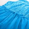 imageGRACE KARIN Girls Halter Neck Sequin Dress 614Y Kids Fancy Formal Party Christmas Sparkly Pageant Birthday DressesSky Blue