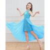 imageGRACE KARIN Girls Halter Neck Sequin Dress 614Y Kids Fancy Formal Party Christmas Sparkly Pageant Birthday DressesSky Blue