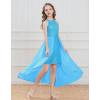 imageGRACE KARIN Girls Halter Neck Sequin Dress 614Y Kids Fancy Formal Party Christmas Sparkly Pageant Birthday DressesSky Blue