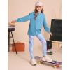 imageGRACE KARIN Girls Hoodie  Leggings Set Teen Long Sleeve Fashion Sweatshirts Sweatpant Fall Outfit Winter Clothing 614Dusty Blue