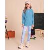 imageGRACE KARIN Girls Hoodie  Leggings Set Teen Long Sleeve Fashion Sweatshirts Sweatpant Fall Outfit Winter Clothing 614Dusty Blue