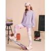 imageGRACE KARIN Girls Hoodie  Leggings Set Teen Long Sleeve Fashion Sweatshirts Sweatpant Fall Outfit Winter Clothing 614Light Purple