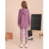 imageGRACE KARIN Girls Hoodie  Leggings Set Teen Long Sleeve Fashion Sweatshirts Sweatpant Fall Outfit Winter Clothing 614Purple