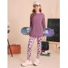 imageGRACE KARIN Girls Hoodie  Leggings Set Teen Long Sleeve Fashion Sweatshirts Sweatpant Fall Outfit Winter Clothing 614Purple