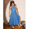 imageGRACE KARIN Girls Sequin Dress Formal Party Elegant Fancy Girls Maxi Long Dress for 514YDeep Blue