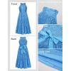imageGRACE KARIN Girls Sequin Dress Formal Party Elegant Fancy Girls Maxi Long Dress for 514YDeep Blue
