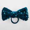 imageGRACE KARIN Girls Sequin Dress One Shoulder Wedding Party Gown with Hair Bow 512YDark Teal