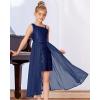 imageGRACE KARIN Girls Sequin Formal Dress Sequin Pageant Wedding Guest Dresses Birthday Fancy One Shoulder Dress Size 614Dark Blue