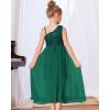 imageGRACE KARIN Girls Sequin Formal Dress Sequin Pageant Wedding Guest Dresses Birthday Fancy One Shoulder Dress Size 614Green