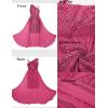 imageGRACE KARIN Girls Sequin Formal Dress Sequin Pageant Wedding Guest Dresses Birthday Fancy One Shoulder Dress Size 614Hot Pink