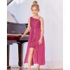 imageGRACE KARIN Girls Sequin Formal Dress Sequin Pageant Wedding Guest Dresses Birthday Fancy One Shoulder Dress Size 614Hot Pink