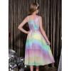 imageGRACE KARIN Girls Sequin Formal Dress Sequin Pageant Wedding Guest Dresses Birthday Fancy One Shoulder Dress Size 614Rainbow Color
