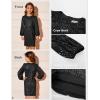 imageGRACE KARIN Girls Sparkly Sequin Formal Dress Long Sleeve Bodycon Fancy Party Dress 514YBlack
