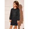 imageGRACE KARIN Girls Sparkly Sequin Formal Dress Long Sleeve Bodycon Fancy Party Dress 514YBlack