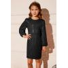 imageGRACE KARIN Girls Sparkly Sequin Formal Dress Long Sleeve Bodycon Fancy Party Dress 514YBlack