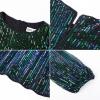 imageGRACE KARIN Girls Sparkly Sequin Formal Dress Long Sleeve Bodycon Fancy Party Dress 514YGreen Multicolor