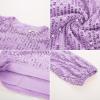 imageGRACE KARIN Girls Sparkly Sequin Formal Dress Long Sleeve Bodycon Fancy Party Dress 514YLight Purple