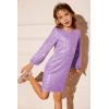 imageGRACE KARIN Girls Sparkly Sequin Formal Dress Long Sleeve Bodycon Fancy Party Dress 514YLight Purple