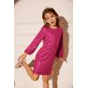 imageGRACE KARIN Girls Sparkly Sequin Formal Dress Long Sleeve Bodycon Fancy Party Dress 514YRose Red