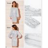 imageGRACE KARIN Girls Sparkly Sequin Formal Dress Long Sleeve Bodycon Fancy Party Dress 514YSilver