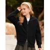 imageGRACE KARIN Girls Sweater Cardigan Uniform Zip Up Knit Fall Kid Jacket Size 614Black