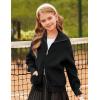 imageGRACE KARIN Girls Sweater Cardigan Uniform Zip Up Knit Fall Kid Jacket Size 614Black