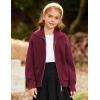 imageGRACE KARIN Girls Sweater Cardigan Uniform Zip Up Knit Fall Kid Jacket Size 614Burgundy