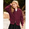 imageGRACE KARIN Girls Sweater Cardigan Uniform Zip Up Knit Fall Kid Jacket Size 614Burgundy