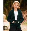 imageGRACE KARIN Girls Sweater Cardigan Uniform Zip Up Knit Fall Kid Jacket Size 614Dark Green