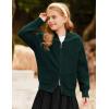 imageGRACE KARIN Girls Sweater Cardigan Uniform Zip Up Knit Fall Kid Jacket Size 614Dark Green