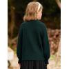 imageGRACE KARIN Girls Sweater Cardigan Uniform Zip Up Knit Fall Kid Jacket Size 614Dark Green