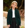 imageGRACE KARIN Girls Sweater Cardigan Uniform Zip Up Knit Fall Kid Jacket Size 614Dark Green