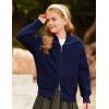 imageGRACE KARIN Girls Sweater Cardigan Uniform Zip Up Knit Fall Kid Jacket Size 614Navy Blue