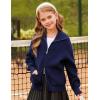 imageGRACE KARIN Girls Sweater Cardigan Uniform Zip Up Knit Fall Kid Jacket Size 614Navy Blue